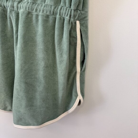 Faherty Cabana Terry Romper Size Medium Charcoal Green NWT - Picture 4 of 7
